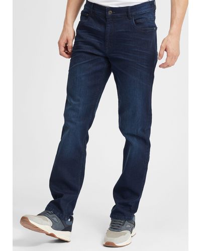 Solid 5-Pocket-Jeans SDFinlay - Blau