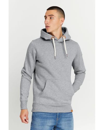 Solid Hoodie SDTripHood Kapuzensweatshirt mit Kängurutasche - Grau