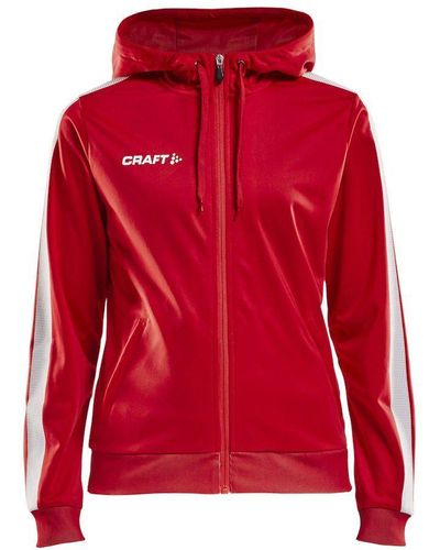 C.r.a.f.t Sweatshirt Pro Control Hood Jacket - Rot