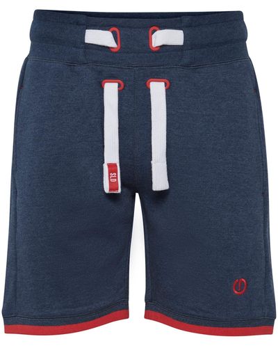 Solid Sweatshorts SDBenjamin Shorts kurze Hose mit Kontrastkordeln - Blau