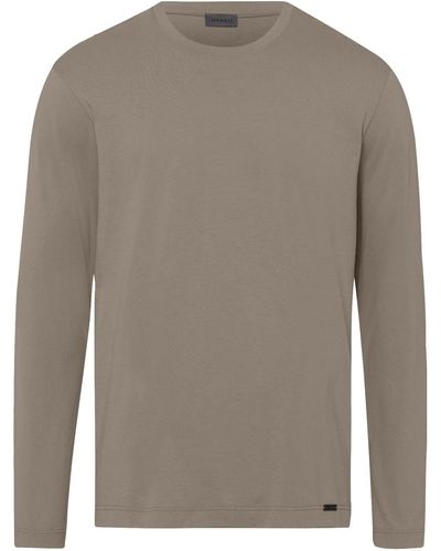 Hanro Longsleeve Living Shirts - Grau