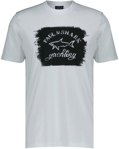 Paul & Shark T-Shirt (1-tlg) - Grau