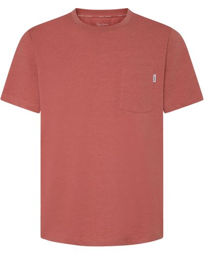 Pepe Jeans T-Shirt MANS TEE - Rot