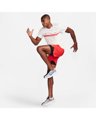 Nike Laufshirt (1-tlg) - Rot