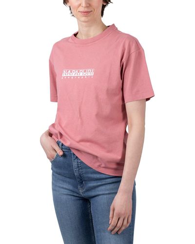 Napapijri T-Shirt Box Tee - Pink