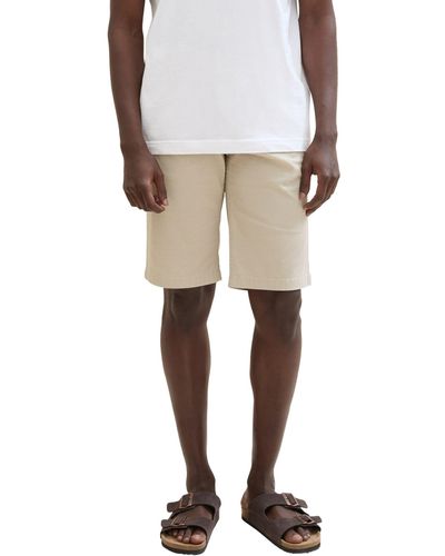 Tom Tailor Stoffhose Chino Shorts Slim Fit Summer Comfort Pants 7528 in Beige - Natur
