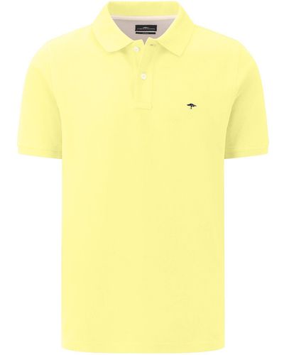 Fynch-Hatton Poloshirt Basic Polo, Supima - Gelb