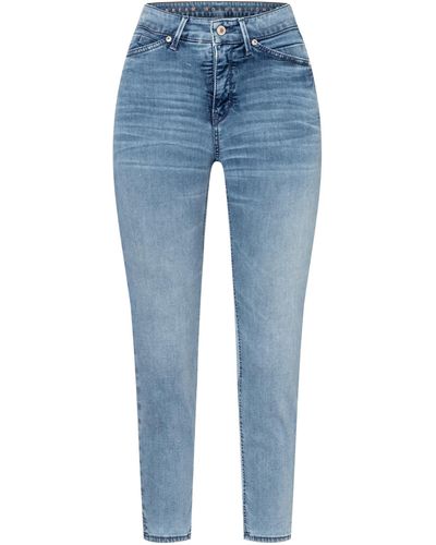 M·a·c Stretch-Jeans DREAM SUMMER fashion bleached wash 5492-90-0351L D242 - Blau