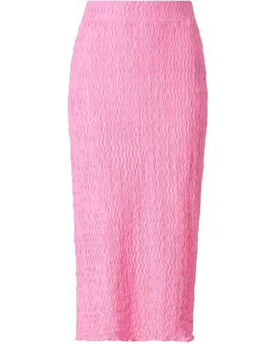 Rich & Royal A-Linien-Rock Crinkled pencil skirt - Pink