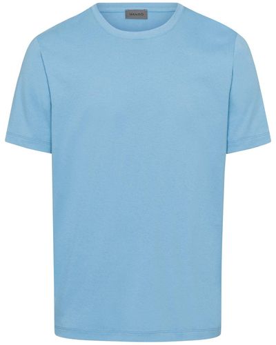 Hanro T-Shirt Living Shirts - Blau