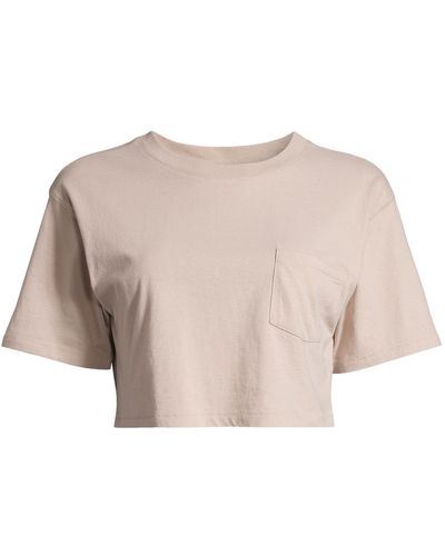 Aéropostale T-Shirt (1-tlg) Plain/ohne Details - Natur
