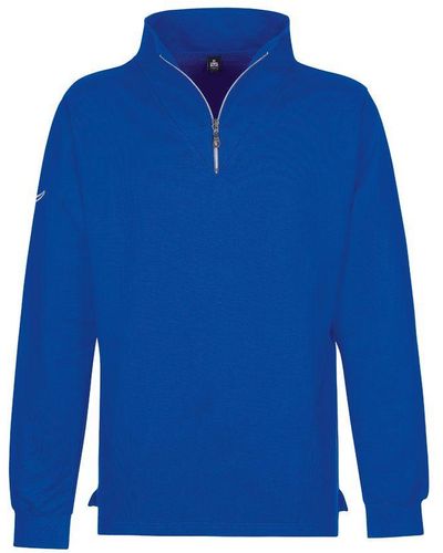 Trigema Sweatshirt Reißverschluss-Sweater - Blau