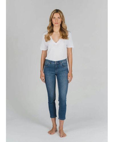 ANGELS /- - ürzte Jeans Hose - Ornella - Slim fit - verkürzt 7/8 Länge - Blau