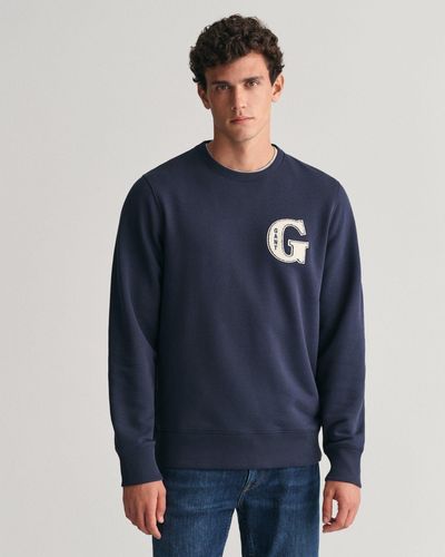 GANT Sweatshirt G GRAPHIC C-NECK - Blau