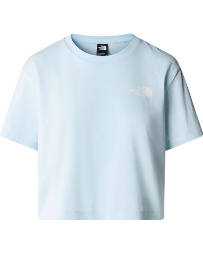 The North Face T-Shirt W CROPPED SIMPLE DOME TEE - Blau