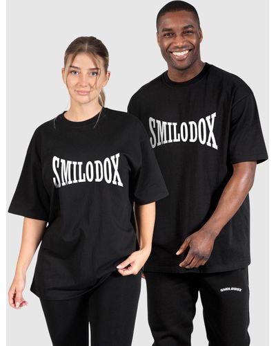 Smilodox T-Shirt Member Oversized 2.0 Oversize, 100% Baumwolle - Schwarz