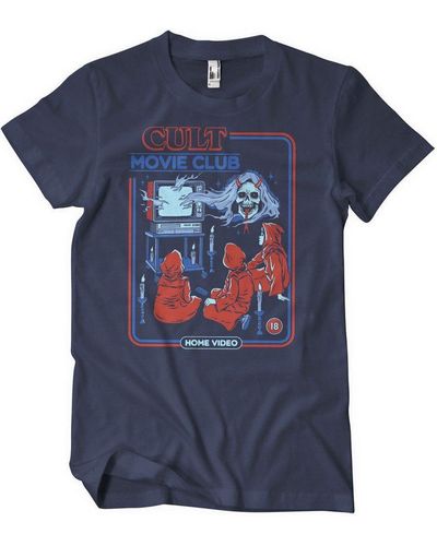 Steven Rhodes Cult Movie Club T-Shirt - Blau