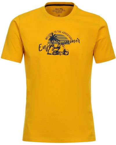 Redmond T-Shirt Druck - Gelb