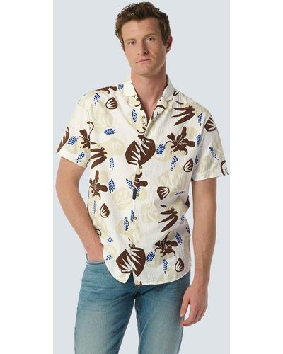 No Excess Kurzarmhemd Shirt Short Sleeve Resort Collar Al - Weiß