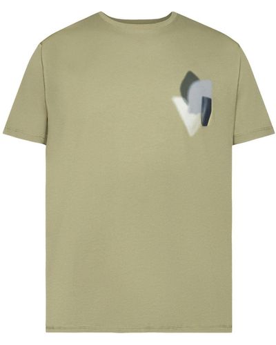 Edc By Esprit T-Shirt mit Print auf Brusthöhe (1-tlg) - Grün