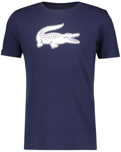 Lacoste Tennisshirt BIG CROCODILE PRINT - Blau