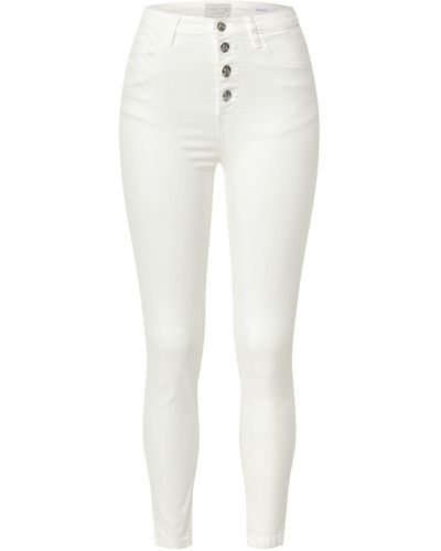 Hailys Slim-fit-Jeans Romina (1-tlg) Weiteres Detail, Plain/ohne Details - Weiß