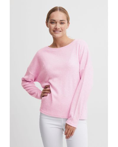 Oxmo Sweatshirt OXSanne - Pink