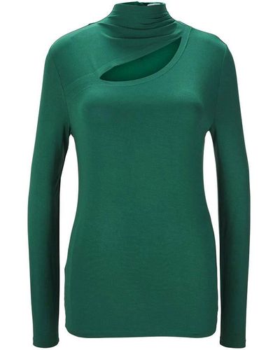 ASHLEY BROOKE by Heine By heine T-Shirt ASHLEY BROOKE Designer-Jerseyshirt mit Cut-Out, grün