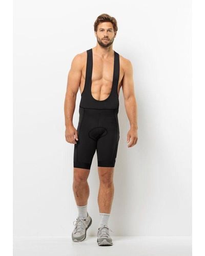 Jack Wolfskin Fahrradhose MOROBBIA BIB SHORTS M - Schwarz