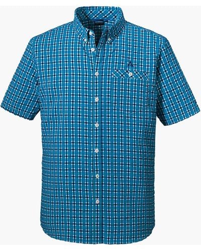 Schoeffel Funktionshemd Shirt Kuopio3 DIRECTOIRE BLUE - Schwarz