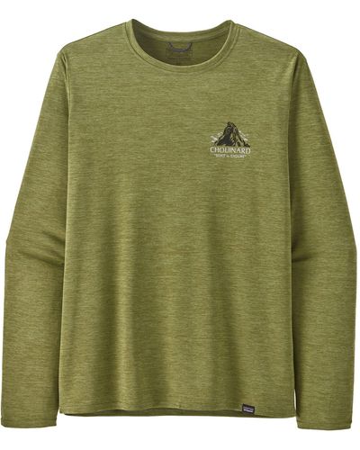 Patagonia Langarmshirt Cap Cool Daily Graphic Shirt - Grün