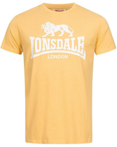 Lonsdale London T-Shirt St. Erney - Gelb