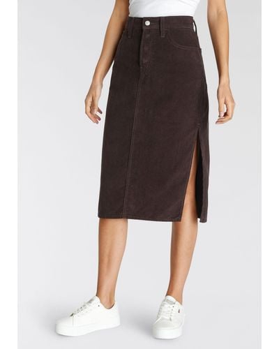 Levi's Levi's® Cordrock Side Slit Skirt - Schwarz