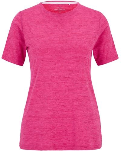 Venice Beach T-Shirt Rundhalsshirt VB Sia - Pink
