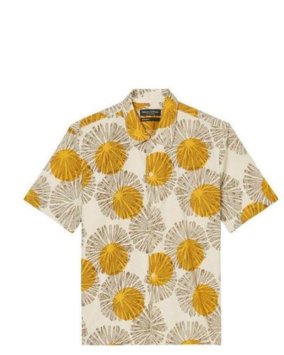 Marc O' Polo T-Shirt kombi passform textil (1-tlg) - Mettallic
