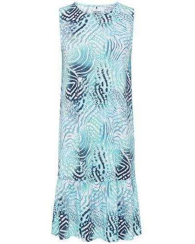 Olsen Sommerkleid Dress Jersey Short (till 105cm) - Blau