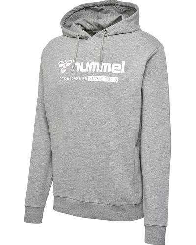 Hummel Kapuzensweatshirt hml Big Logo Sweathoodie GREY MELANGE - Grau