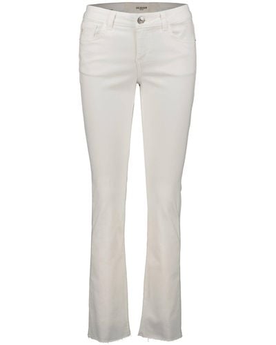 Goldgarn 5-Pocket- Jeans ROSANGARTEN FLARE (1-tlg) - Weiß