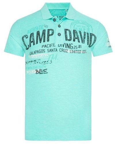 Camp David T-Shirt in Blau | für Herren Lyst DE