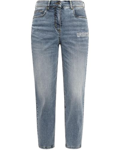 Recover Pants Mom-Jeans Nachhaltige Produktion von Gewebe und Hosen - Blau