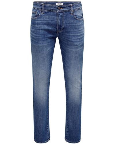 Only & Sons Jeans Slim Fit Denim Pants 7065 in Blau