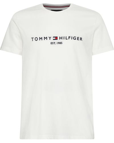 Tommy Hilfiger Hilfiger Big & Tall T-Shirt BT-TOMMY LOGO TEE-B - Weiß