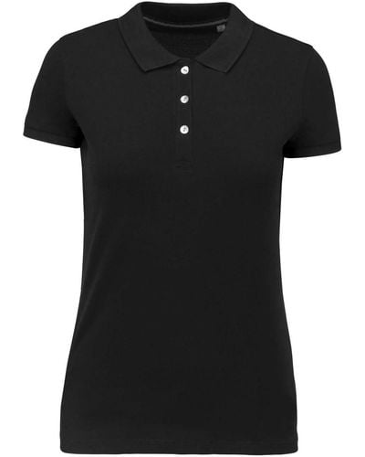 Kariban Polo Piqué T-Shirt Lady-Fit Poloshirt Polohemd - Schwarz