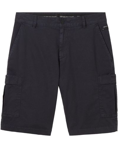 Tom Tailor Bermudas relaxed washed cargo shorts - Blau