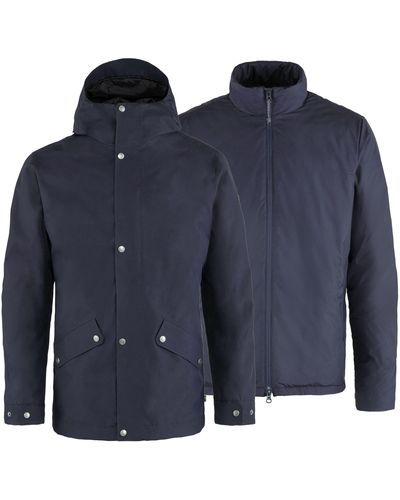 Fjallraven Ää Outdoorjacke Visby 3 in 1 Jacket Mens - Blau