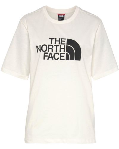 The North Face T-Shirt W RELAXED EASY TEE mit Logodruck auf der Brust - Weiß