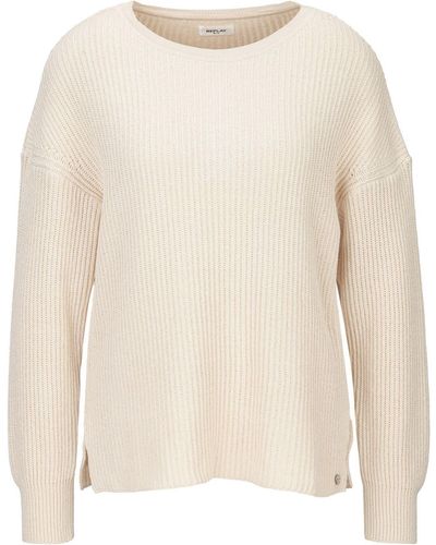 Replay Strickpullover GMT DYED CRINKLE COTTON-8 gg - Natur
