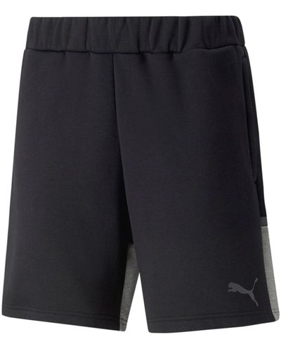 PUMA Sweatshorts Hose teamCup Casuals Shorts mit Eingrifftaschen (1-tlg) - Blau