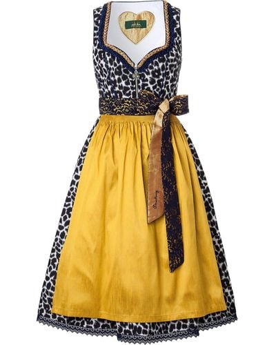 Wiesnkönig 2-in-1-Kleid Dirndl Enza - Gelb