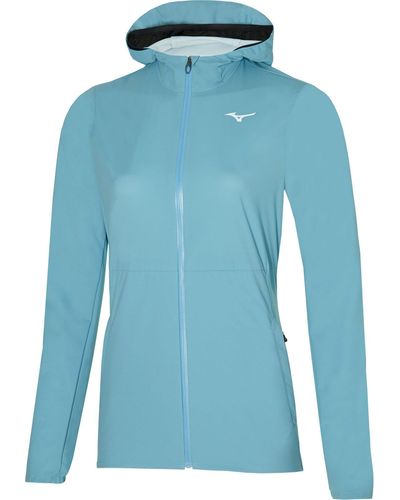 Mizuno Laufjacke WATERPROOF 20K Jacket Lady J2GE02700-23 Leicht & praktisch für die Übergangszeit - Blau